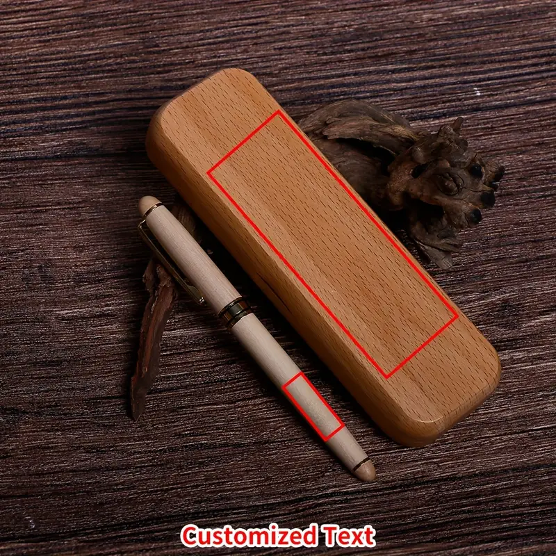 1set Wooden Pen + Wooden Gift Box Set - Image 3