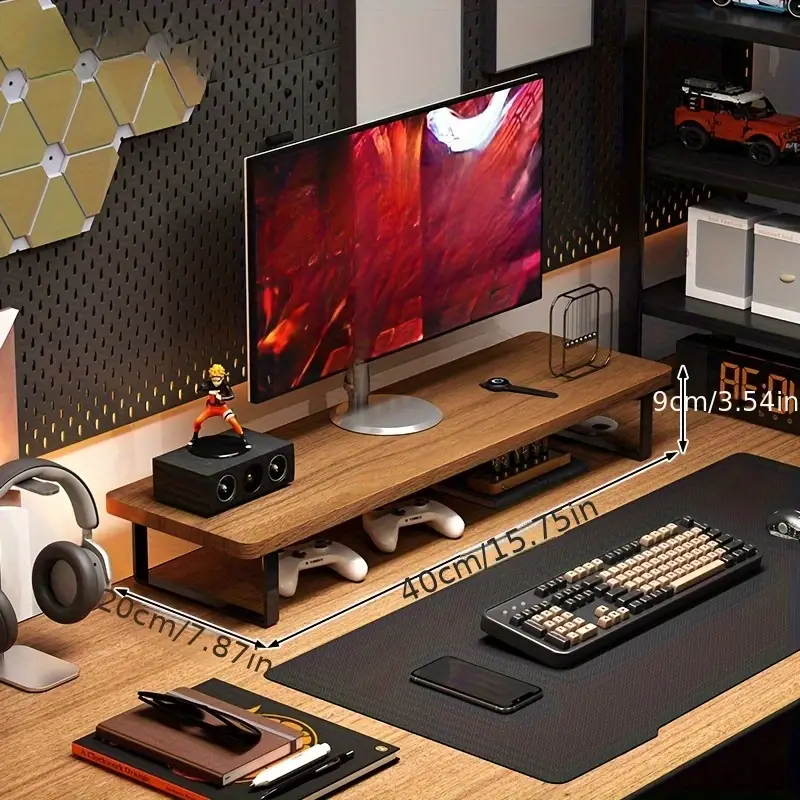 Solid Wood Computer Desk with Ergonomic Adjustment - Image 2