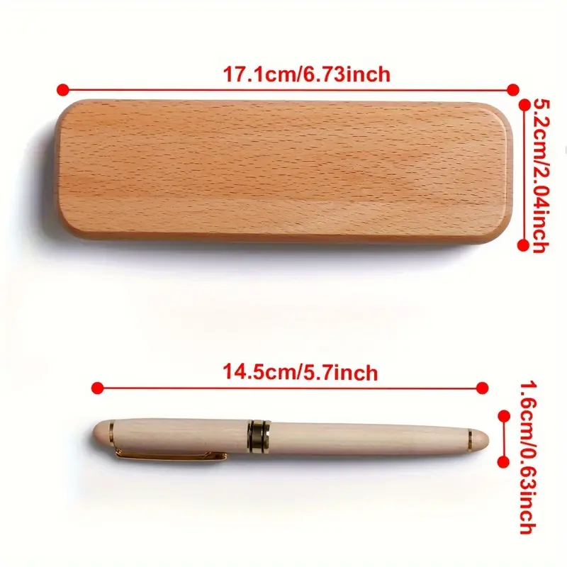 1set Wooden Pen + Wooden Gift Box Set - Image 4