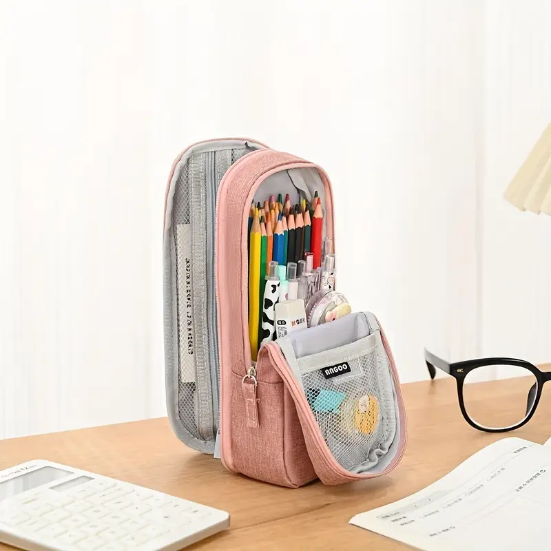 Random Large Capacity Oxford Cloth Pencil Case - Image 4