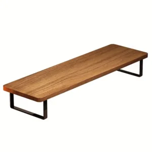 Solid Wood Computer Desk with Ergonomic Adjustment