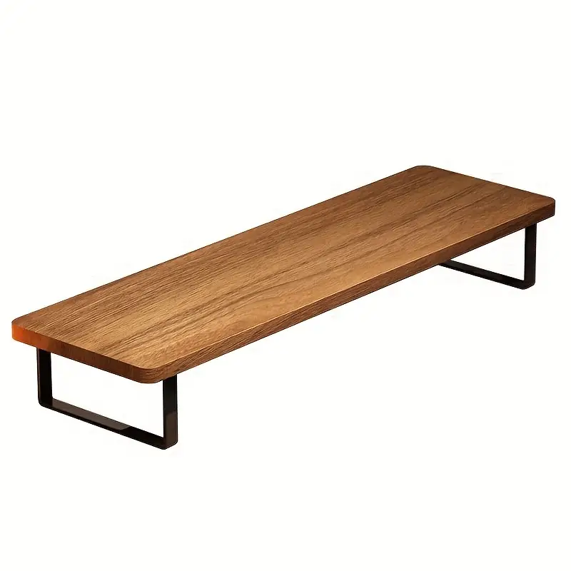 Solid Wood Computer Desk with Ergonomic Adjustment